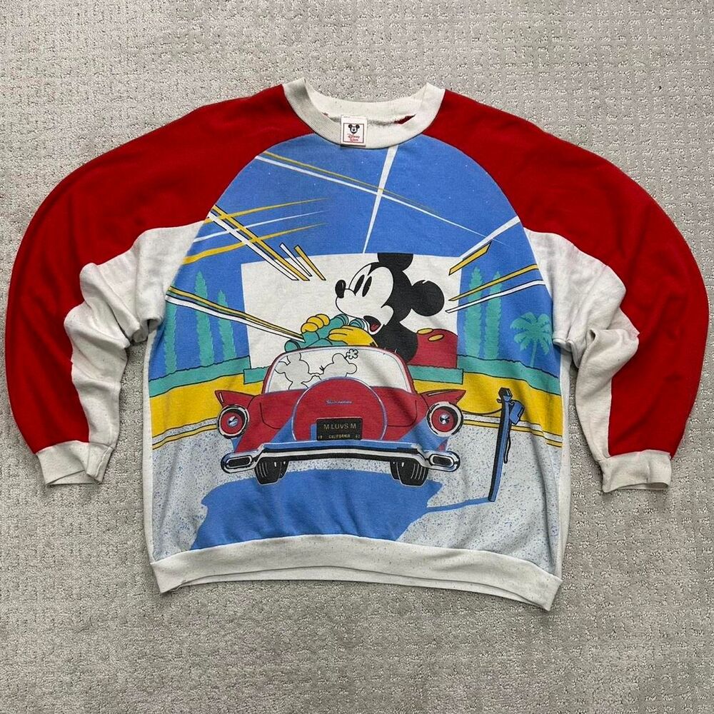 Disney Mickey Mouse Drive In Movie Crewneck